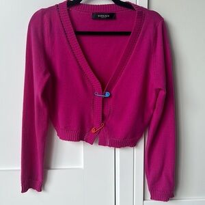 Versace cropped sweater cardigan